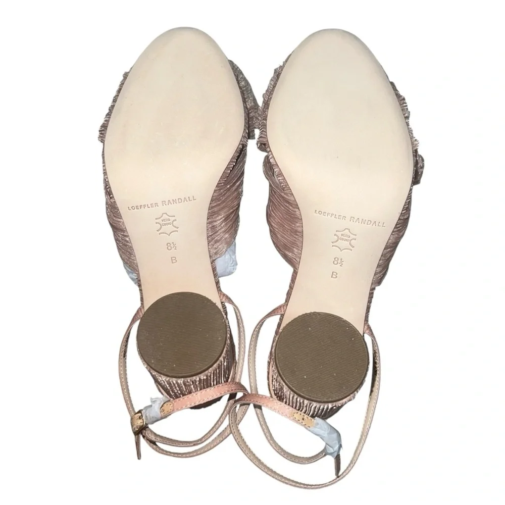 NEW NIB Loeffler Randall Camellia Beauty Pleated Bow Heels - Picture 8 of 10